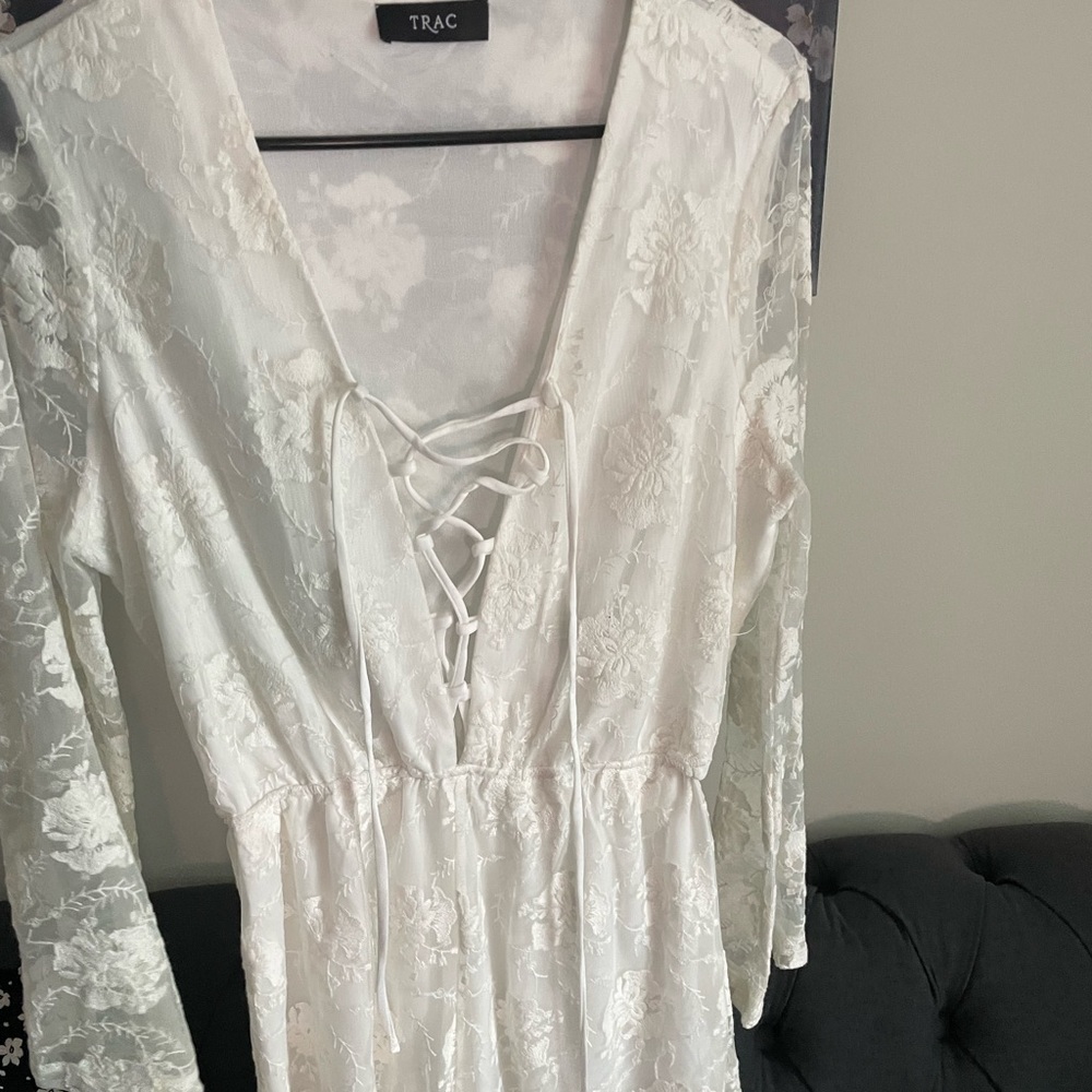 White lace romper